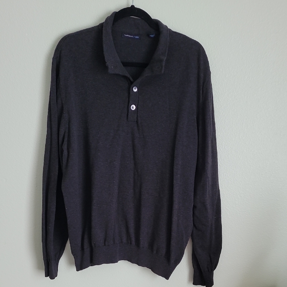 Van Heusen Charcoal Gray Men's Sweater